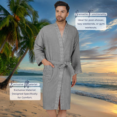 Rangoli Sakura Cotton Adult Bathrobe for Men 420 GSM