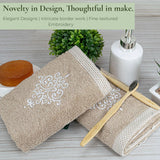 Royal Bamboo 500 GSM Hand Towels | 100% Bamboo, Ultra Soft, Highly Absorbent Eco-Friendly Towels - Rangoli