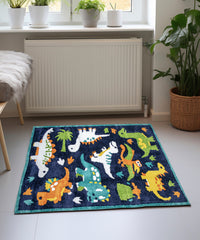 Jungle Animals Design 2500 GSM Kids Room Rug (100 x 150 cm)