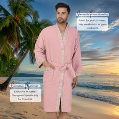 Rangoli Sakura Cotton Adult Bathrobe for Men 420 GSM