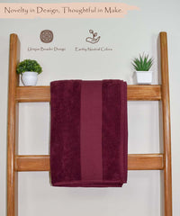 Rangoli Hygra Earthly Egyption Cotton 610 GSM Plush Oversized Bath Sheet (90 x 180 cm)