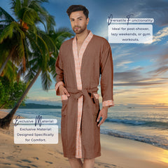 Rangoli Sakura Cotton Adult Bathrobe for Men 420 GSM