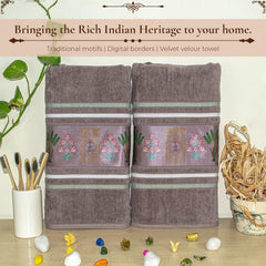 Regal 460 GSM Bath Towels Set Of 2 | Ultra Soft & Highly Absorbent Towels