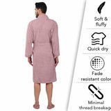 Sunshine 500 GSM Cotton Bathrobe For Men with Matching Slippers - Rangoli