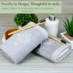 Royal Bamboo 500 GSM Hand Towels | 100% Bamboo, Ultra Soft, Highly Absorbent Eco-Friendly Towels - Rangoli