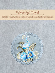 Prima Dream 100% Cotton Towel Set of 3 (Applique Embroidery), 450 GSM