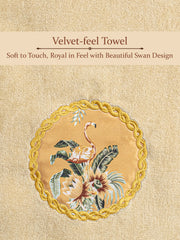 Prima Dream 100% Cotton Towel Set of 3 (Applique Embroidery), 450 GSM