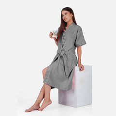 Sakura Women 420 GSM Cotton Bathrobe