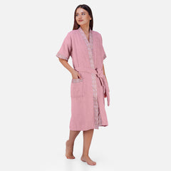 Sakura Women 420 GSM Cotton Bathrobe