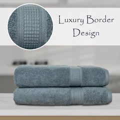 Trio 100% Cotton Bath Towel Set of 2 (550 GSM)