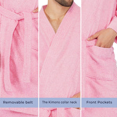 Rangoli Noble Cotton Adult Bathrobe for Men 400 GSM