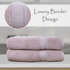 Trio 100% Cotton Bath Towel Set of 2 (550 GSM)