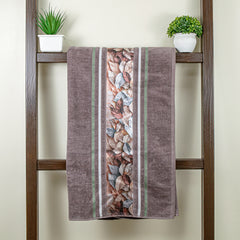 Oriental 450 GSM Cotton Bath Towel (Size: 71x147 CM)