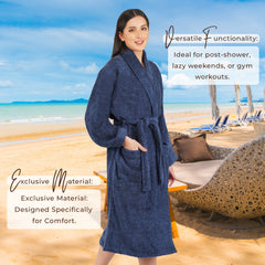 Canningvale  550 GSM Cotton Bathrobe  for Women