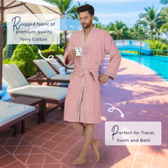 Rangoli Sakura Cotton Adult Bathrobe for Men 420 GSM