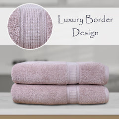 Trio 100% Cotton Bath Towel Set of 2 (550 GSM)