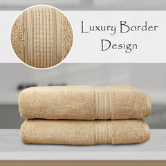 Trio 100% Cotton Bath Towel Set of 2 (550 GSM)