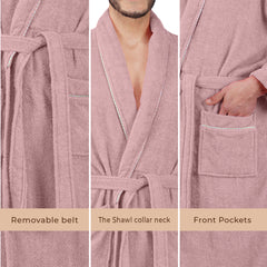 Rangoli Sunshine 500 GSM Cotton Bathrobe For Men