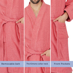 Rangoli Noble Cotton Adult Bathrobe for Men 400 GSM