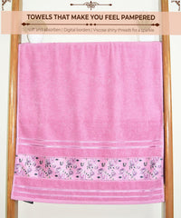 Rangoli Victoria 100% Cotton Bath Towel Set of 3 | Ultra Soft, Super Absorbent Luxurious Towels