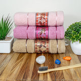 Royal Designed Rajvanshi 440 GSM Cotton Hand Towels , Set of 3