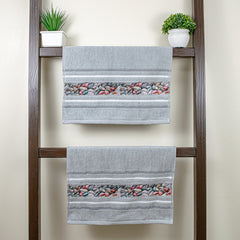 Oriental 450 GSM Hand Towel Set Of 2 | Ultra Soft & Highly Absorbent Towels