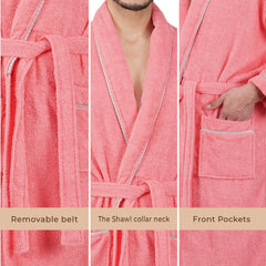 Rangoli Sunshine 500 GSM Cotton Bathrobe For Men