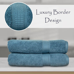 Trio 100% Cotton Bath Towel Set of 2 (550 GSM)