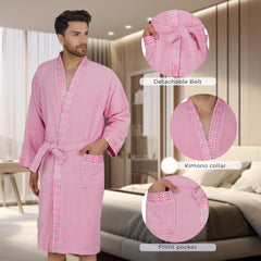 Rangoli Sakura Cotton Adult Bathrobe for Men 550 GSM