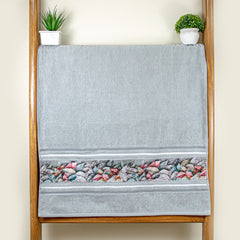 Oriental 450 GSM Cotton Bath Towel (Size: 71x147 CM)