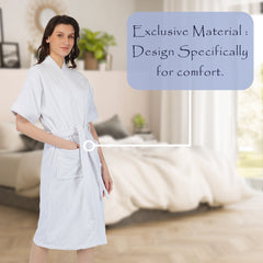 Rangoli Noble Cotton Adult Bathrobe for Women 400 GSM