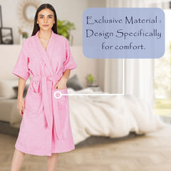 Rangoli Noble Cotton Adult Bathrobe for Women 400 GSM