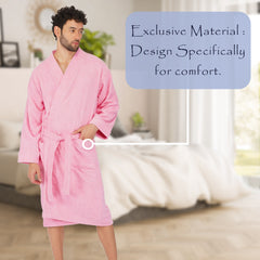 Rangoli Noble Cotton Adult Bathrobe for Men 400 GSM