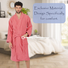 Rangoli Noble Cotton Adult Bathrobe for Men 400 GSM