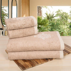 Royal Bamboo 500 GSM Towel Set of 4 | 100% Bamboo (2 Bath Towels + 2 hand Towels) - Rangoli