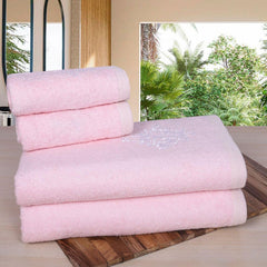 Royal Bamboo 500 GSM Towel Set of 4 | 100% Bamboo (2 Bath Towels + 2 hand Towels) - Rangoli