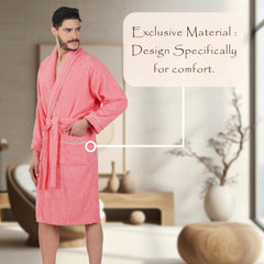 Rangoli Sunshine 500 GSM Cotton Bathrobe For Men