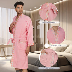 Rangoli Sakura Cotton Adult Bathrobe for Men 420 GSM