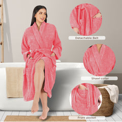 Canningvale  550 GSM Cotton Bathrobe  for Women