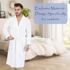 Rangoli Noble Cotton Adult Bathrobe for Men 400 GSM