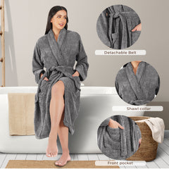 Canningvale  550 GSM Cotton Bathrobe  for Women