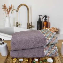 Sunshine 550 GSM Cotton Bath Towel Set of 2 | Ultra Soft, Extra Absorbent Luxurious Towels