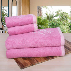 Royal Bamboo 500 GSM Towel Set of 4 | 100% Bamboo (2 Bath Towels + 2 hand Towels) - Rangoli