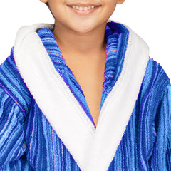 Rangoli Tonal 100% Cotton  Hooded Kids Bathrobe 400 GSM for Gils and Boys