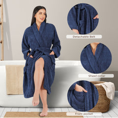 Canningvale  550 GSM Cotton Bathrobe  for Women