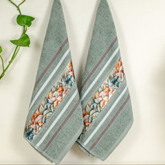 Oriental 450 GSM Hand Towel Set Of 2 | Ultra Soft & Highly Absorbent Towels