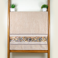 Oriental 450 GSM Cotton Bath Towel (Size: 71x147 CM)