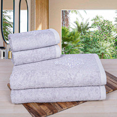 Royal Bamboo 500 GSM Towel Set of 4 | 100% Bamboo (2 Bath Towels + 2 hand Towels) - Rangoli