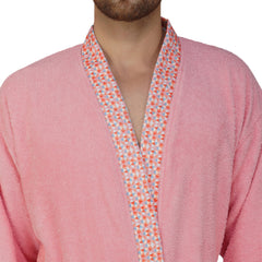 Rangoli Sakura Cotton Adult Bathrobe for Men 550 GSM