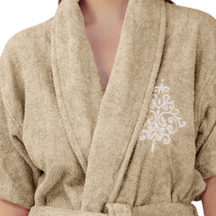 Rangoli Royal Bamboo Bathrobe for Women | Eco-Friendly, Ultra-Soft & Lightweight | 100% Bamboo Fiber | Highly Absorbent, Breathable & Gentle on Skin |